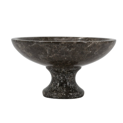 Dark Gray Marble Compote Bowl - Image 4