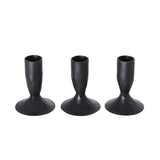 Black Iron Taper Candle Holder Set of 3 - Image 1