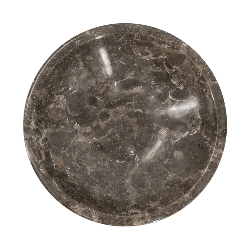 Dark Gray Marble Compote Bowl - Image 6