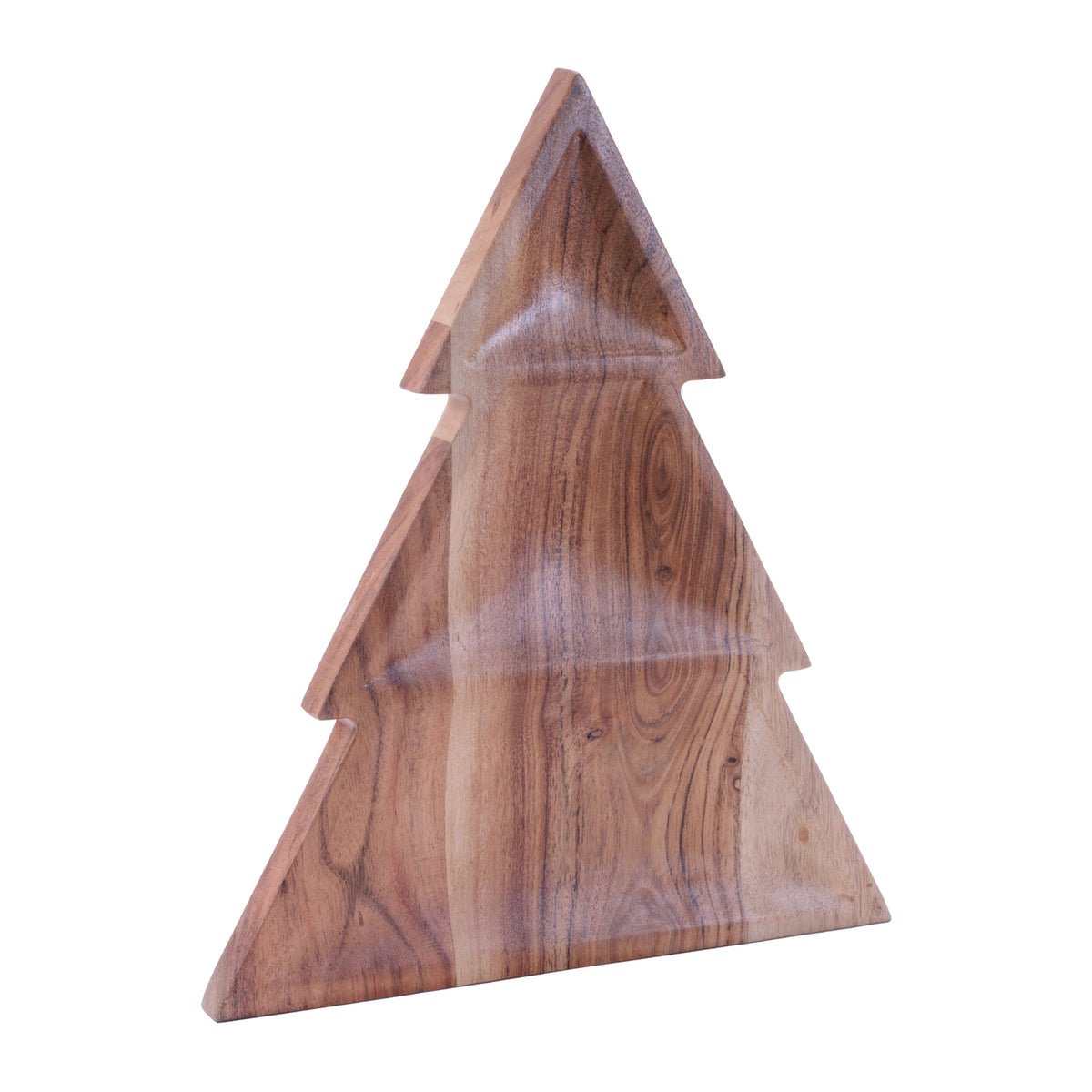16-Inch Wood Christmas Tree Divided Tray - Image 3