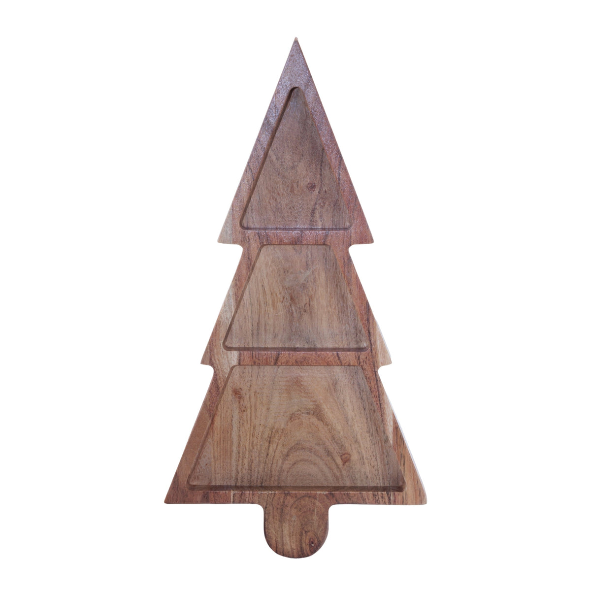 15-Inch Wood Christmas Tree Divided Tray - Image 3