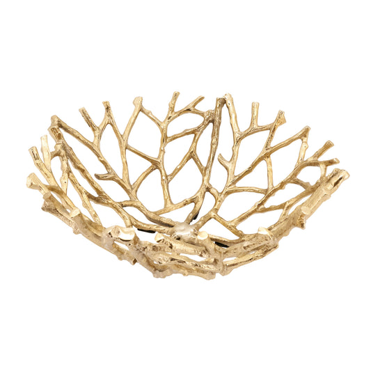 Gold Twig Decorative Bowl Centerpiece - Image 1